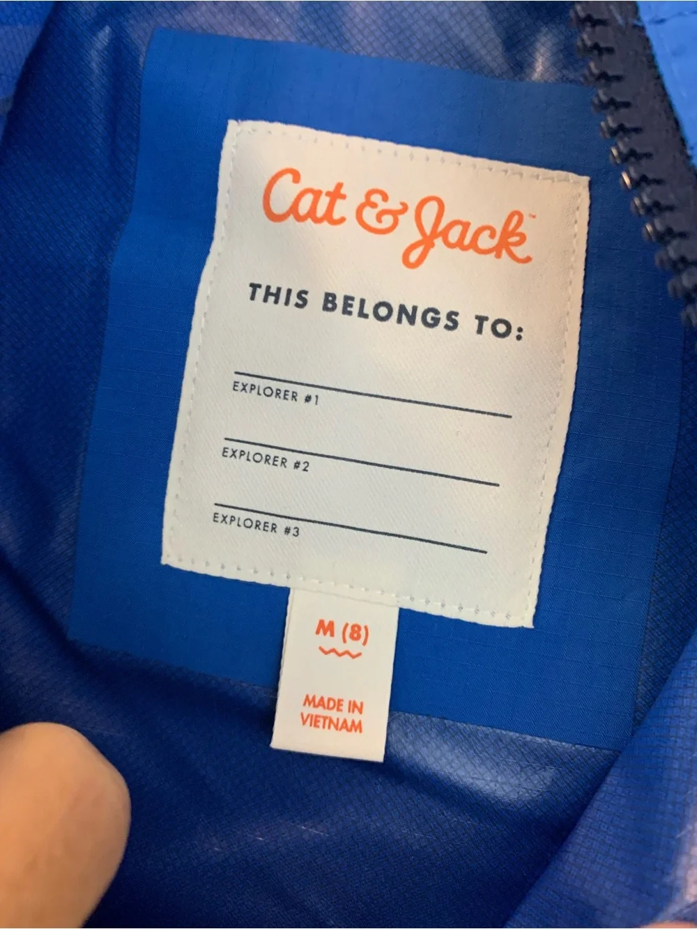 Cat & Jack NWT’s boy’s size medium (8) lightweight rain jacket